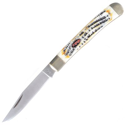 Складной нож TEKUT, рукоятка кость (полная длина 18.6см, длина лезвия 7.3см), в коробке ― fonarik.in.ua