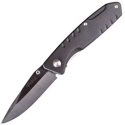 Складной нож TEKUT LK5070, с зажимом (полная длина 17.7см, длина лезвия 7.5см), черный ― fonarik.in.ua