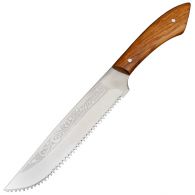 Нож бытовой, универсальный Спутник "Вестовский" (270 х 29 х 1.5mm), с пилой