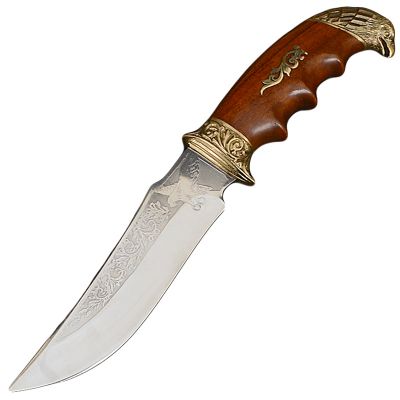 Нож эксклюзивный Спутник "Орел" (длина: 27cm, лезвие: 14.5cm), в кожаных ножнах