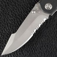 Складной нож TEKUT с деревянной рукояткой (полная длина 19.7см, длина лезвия 8.1см)