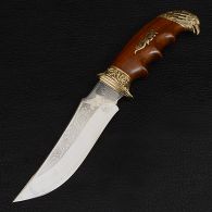 Нож эксклюзивный Спутник "Орел" (длина: 27cm, лезвие: 14.5cm), в кожаных ножнах