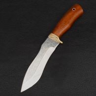Knife exclusive Sputnik "Slasher Hunter" (length: 27cm, blade: 15.5cm), in a leather sheath