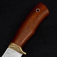 Knife exclusive Sputnik "Slasher Hunter" (length: 27cm, blade: 15.5cm), in a leather sheath