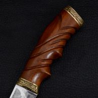Knife exclusive Sputnik "Successful Hunting" (length: 30cm, blade: 17cm), in a leather sheath