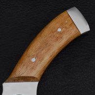 Knife Sputnik "Curve Dirk" (length: 26.5cm, blade: 13.2cm), in a leather sheath