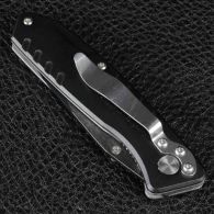 Складной нож TEKUT LK5070, с зажимом (полная длина 17.7см, длина лезвия 7.5см), черный
