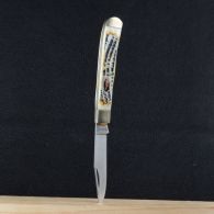 Складной нож TEKUT, рукоятка кость (полная длина 18.6см, длина лезвия 7.3см), в коробке