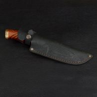 Knife exclusive Sputnik "Successful Hunting" (length: 30cm, blade: 17cm), in a leather sheath