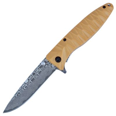 Knife Ganzo G620-Y2 with etching, sandy