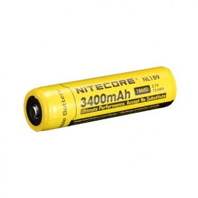 Аккумулятор литиевый Li-Ion 18650 Nitecore 3.7V (3400mAh), защищенный