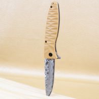 Knife Ganzo G620-Y2 with etching, sandy