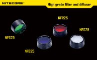 Диффузор фильтр для фонарей Nitecore NFB25 (25mm), синий