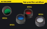 Диффузор фильтр для фонарей Nitecore NFB34 (34mm), синий