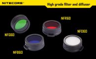 Диффузор фильтр для фонарей Nitecore NFR60 (60mm), красный