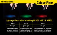 Диффузор фильтр для фонарей Nitecore NFB25 (25mm), синий