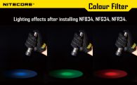 Диффузор фильтр для фонарей Nitecore NFB34 (34mm), синий