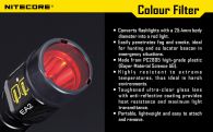Диффузор фильтр для фонарей Nitecore NFR25 (25mm), красный