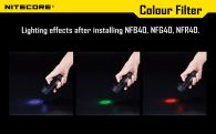 Диффузор фильтр для фонарей Nitecore NFR40 (40mm), красный