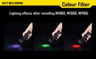 Диффузор фильтр для фонарей Nitecore NFR60 (60mm), красный