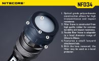 Диффузор фильтр для фонарей Nitecore NFB34 (34mm), синий