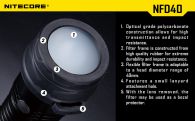 Диффузор фильтр для фонарей Nitecore NFB40 (40mm), синий