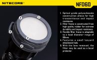 Диффузор фильтр для фонарей Nitecore NFD60 (60mm), белый