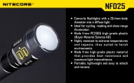 Диффузор фильтр для фонарей Nitecore NFR25 (25mm), красный