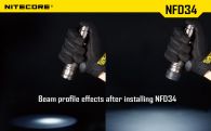 Диффузор фильтр для фонарей Nitecore NFR34 (34mm), красный