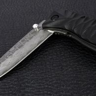 Knife Ganzo G620-B2 with etching, black