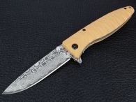 Knife Ganzo G620-Y2 with etching, sandy