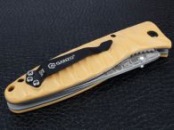Knife Ganzo G620-Y2 with etching, sandy