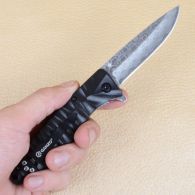 Knife Ganzo G620-B2 with etching, black