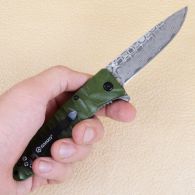 Knife Ganzo G620-G2 with etching, khaki