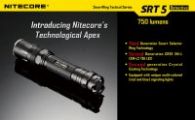 Фонарь Nitecore SRT5 Detective (Cree XM-L2 T6, 750 люмен, 8 режимов, 1x18650), черный