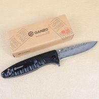 Knife Ganzo G620-B2 with etching, black