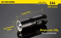 Фонарь Nitecore EA4 PIONEER (Cree XM-L U2, 860 люмен, 7 режимов, 4xAA), теплый белый