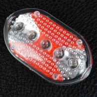 Велофара + задний фонарь для велосипеда KK890 ( 8LED/5LED, 3хAAA), желтый