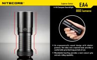 Фонарь Nitecore EA4 PIONEER (Cree XM-L U2, 860 люмен, 7 режимов, 4xAA), теплый белый