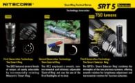 Фонарь Nitecore SRT5 Detective (Cree XM-L2 T6, 750 люмен, 8 режимов, 1x18650), черный