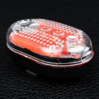 Велофара + задний фонарь для велосипеда KK890 ( 8LED/5LED, 3хAAA), красный
