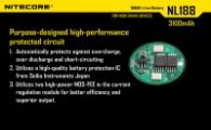 Аккумулятор литиевый Li-Ion 18650 Nitecore NL188 3.7V (3200mAh), защищенный