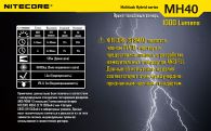 Фонарь Nitecore MH40 THOR (Cree XM-L2 T6, 1000 люмен, 6 режимов, 2x18650), комплект
