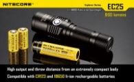 Фонарь Nitecore EC25w COBRA (CREE XM-L2 T6, 860 люмен, 8 режимов, 1x18650), нейтральный белый