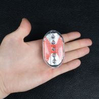 Велофара + задний фонарь для велосипеда KK890 ( 8LED/5LED, 3хAAA), черный