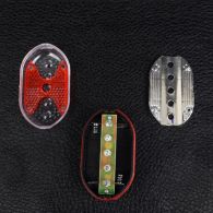 Велофара + задний фонарь для велосипеда KK890 ( 8LED/5LED, 2хAA), синий