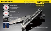 Фонарь Nitecore SRT5 Detective (Cree XM-L2 T6, 750 люмен, 8 режимов, 1x18650), серый