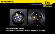 Фонарь Nitecore EA4 PIONEER (Cree XM-L U2, 860 люмен, 7 режимов, 4xAA), теплый белый