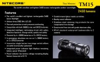 Фонарь Nitecore TM15 (3xCree XM-L2, 2650 люмен, 5 режима, 1-4x18650)