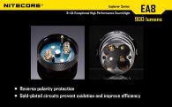Фонарь Nitecore EA8w (Cree XM-L U2, 900 люмен, 8 режимов, 8xAA), нейтральный белый